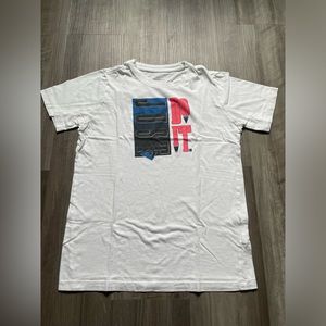 White "Just Do It" Nike shirt